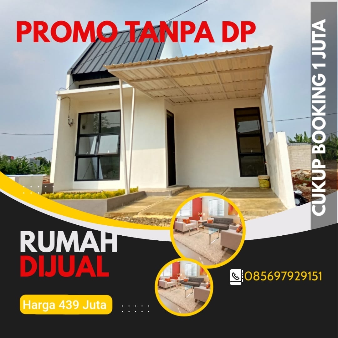 Rumah modern minimalis di Parung Bogor