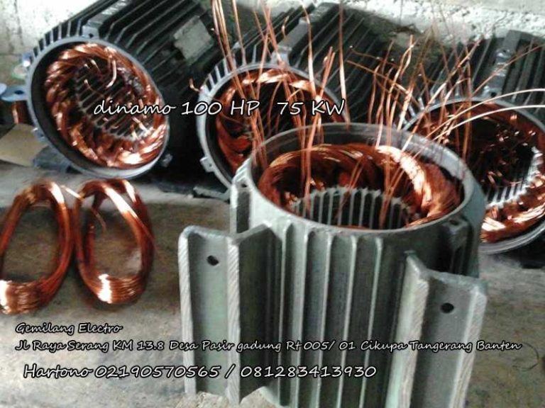 Gulung Dinamo 100 HP di Cikupa Tangerang