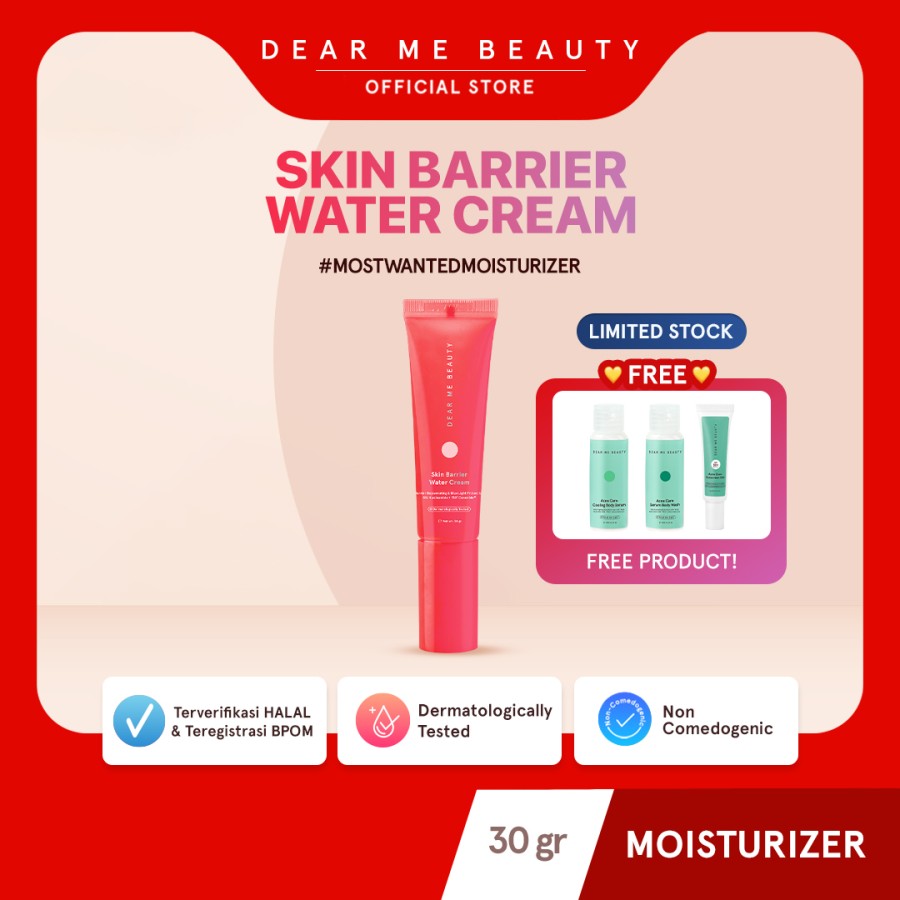 Jual Murah Dear Me Beauty Moisturizer Skin Barrier Water Cream Ceramide SBWC AcneMinies