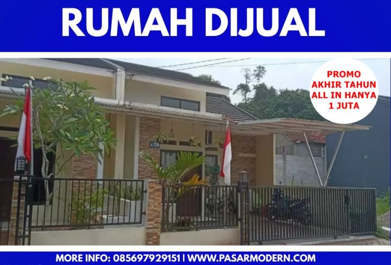 Jual Rumah di Parung Bogor Akses MRT Lebak Bulus