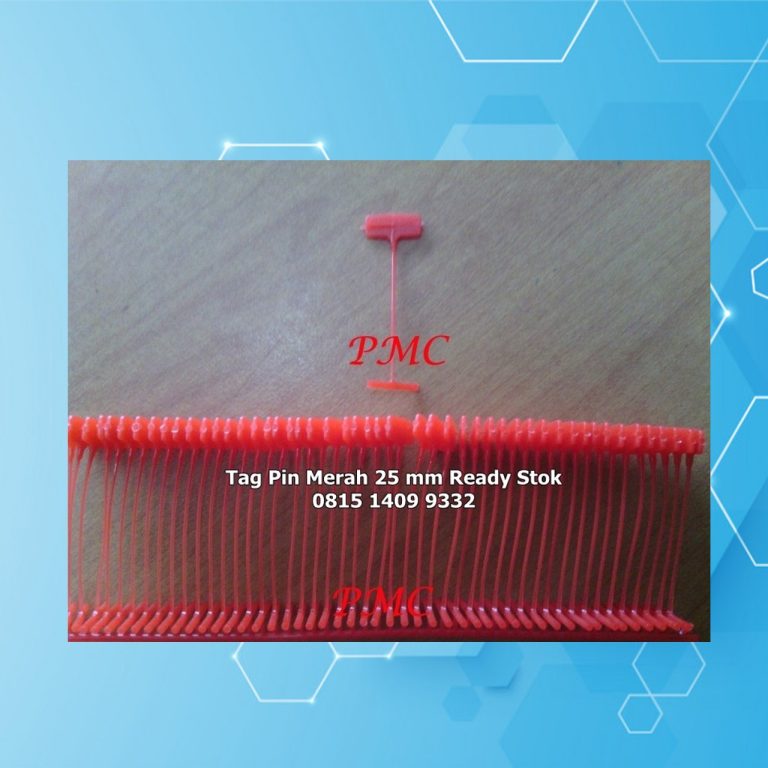 TAG PIN MERAH 25MM TIGARAKSA