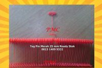 Ready Stok Tag Pin ukuran 25mm warna Merah di Jakarta Selatan