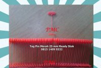 Ready Stok Tag Pin ukuran 25mm warna Merah di Tangerang