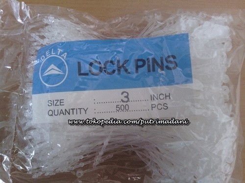 Lock Pin Transparan 3 inch di Jakarta