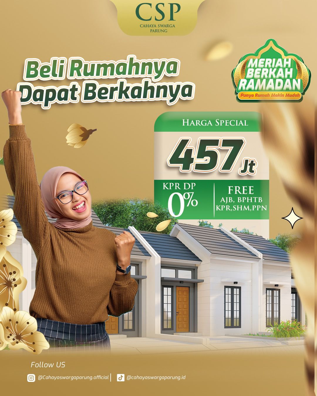 Beli Rumahnya Dapat Berkahnya di Cahaya Swarga Parung