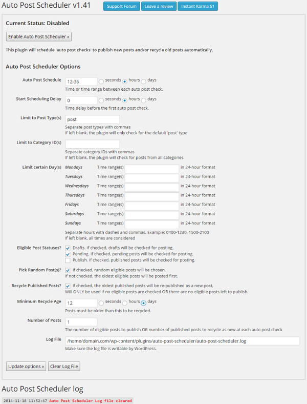 Plugin Auto Post Scheduler tentang baik dan buruknya terhadap website ...