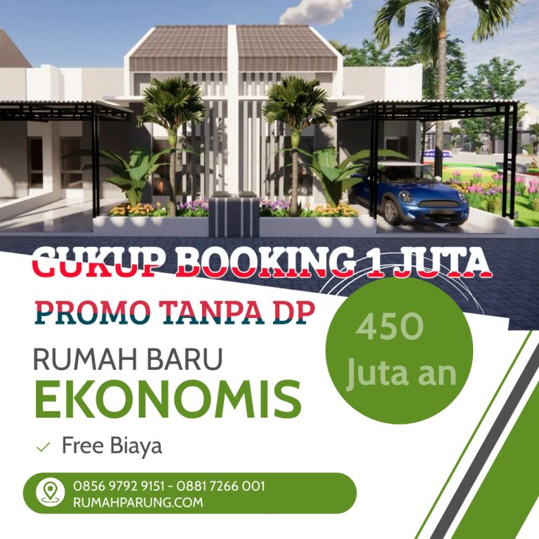 Kredit Rumah Tanpa DP Hanya Booking 1 juta