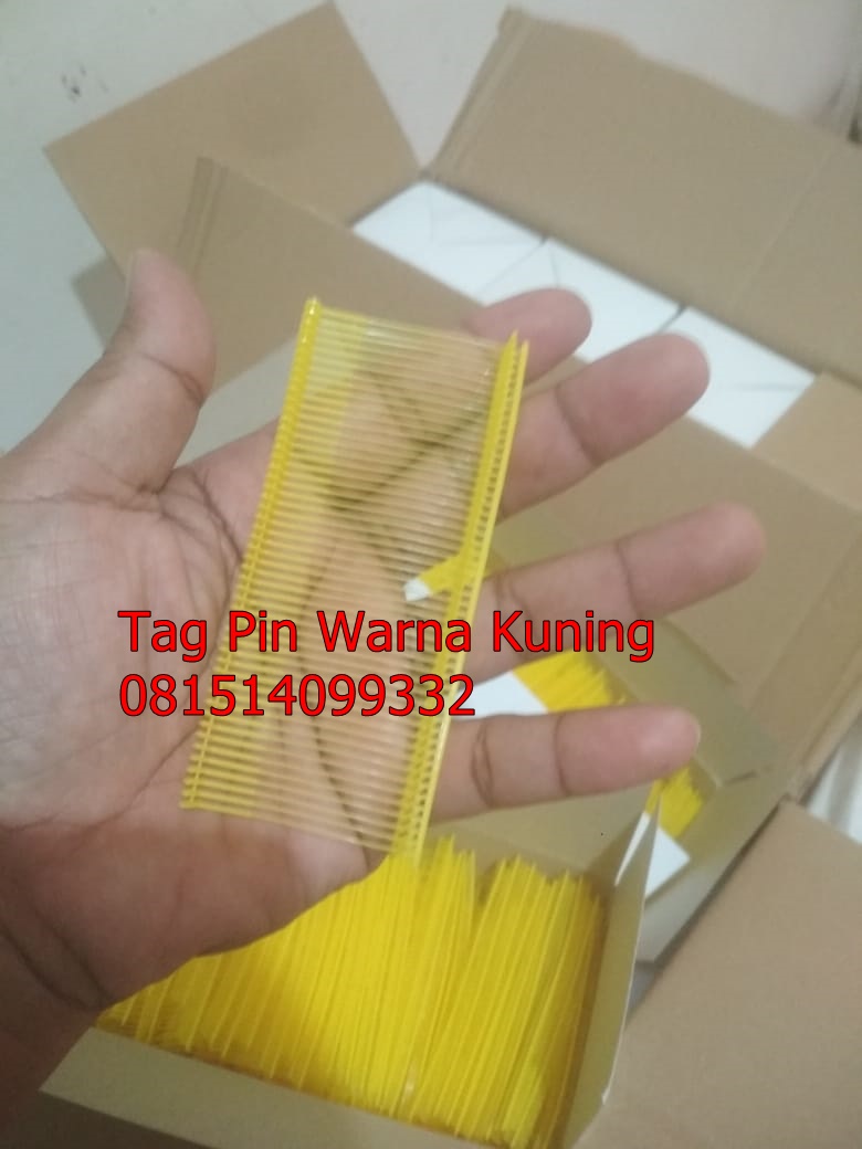 Jual Tag Pin ukuran 35 mm warna Kuning di Bogor