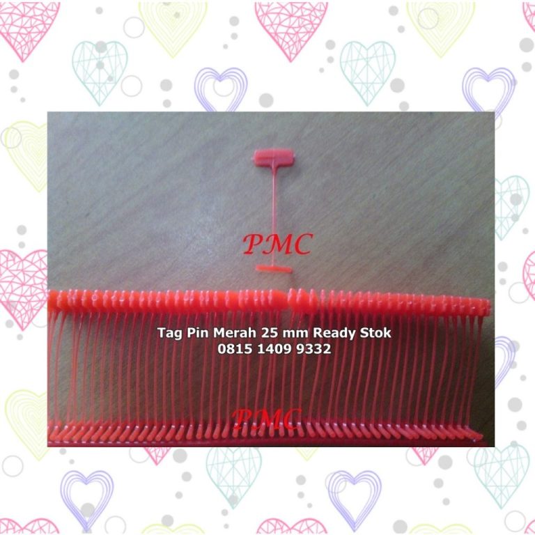 Tag Pin Ukuran 25 mm Warna merah di Jogja
