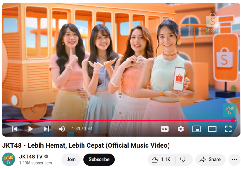 JKT48 Kolaborasi dengan Shopee, MV Baru “Lebih Hemat, Lebih Cepat” Dapat Pujian Banyak Penggemar