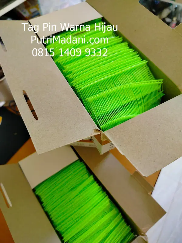 Tag Pin Warna Hijau Ukuran 35 mm di Gresik: Solusi Praktis untuk Bisnis Pakaian, Laundry, dan Garmen