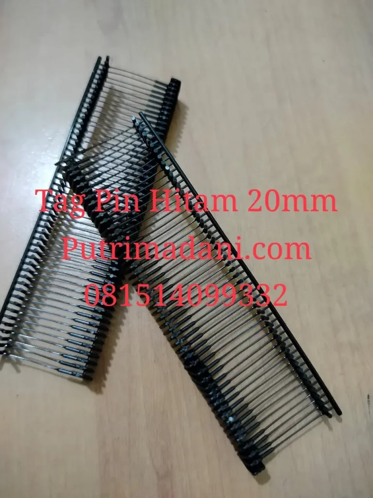 Jual Tag Pin Hitam 20 mm untuk Butik, Konveksi, dan Garmen di Parung Bogor